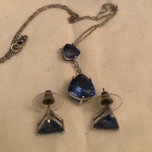 Tanzanite Necklace and Earrings Set